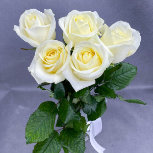 Букет из белых роз (50-60 см)